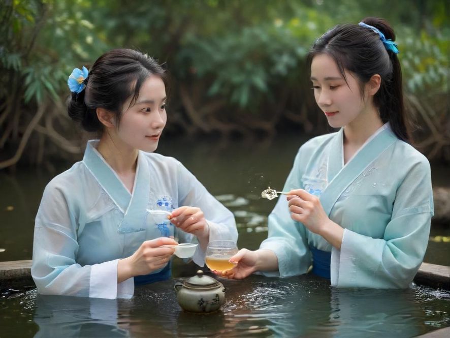 舒适的会所包间，茶水点心，营造温馨氛围