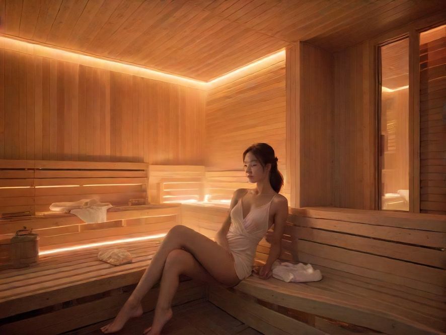 深圳隐藏桑拿会所温馨休息区场景