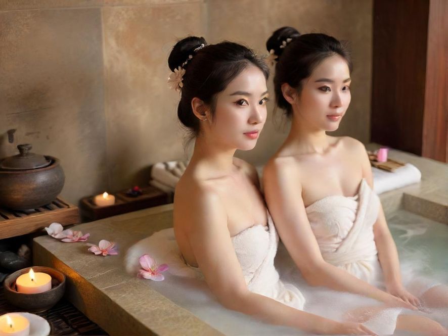 高端会所SPA按摩场景