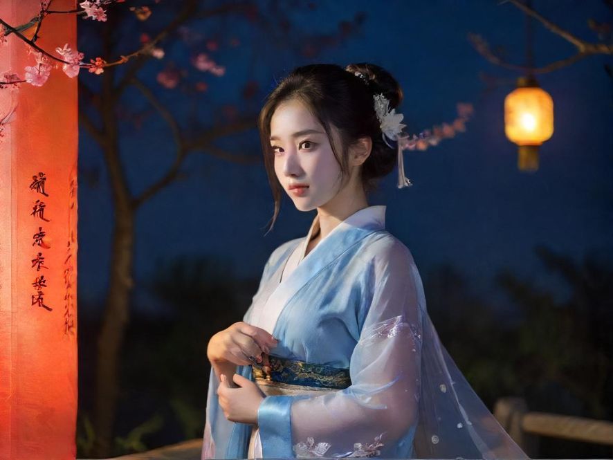 夜场会所走廊的暖色调灯光