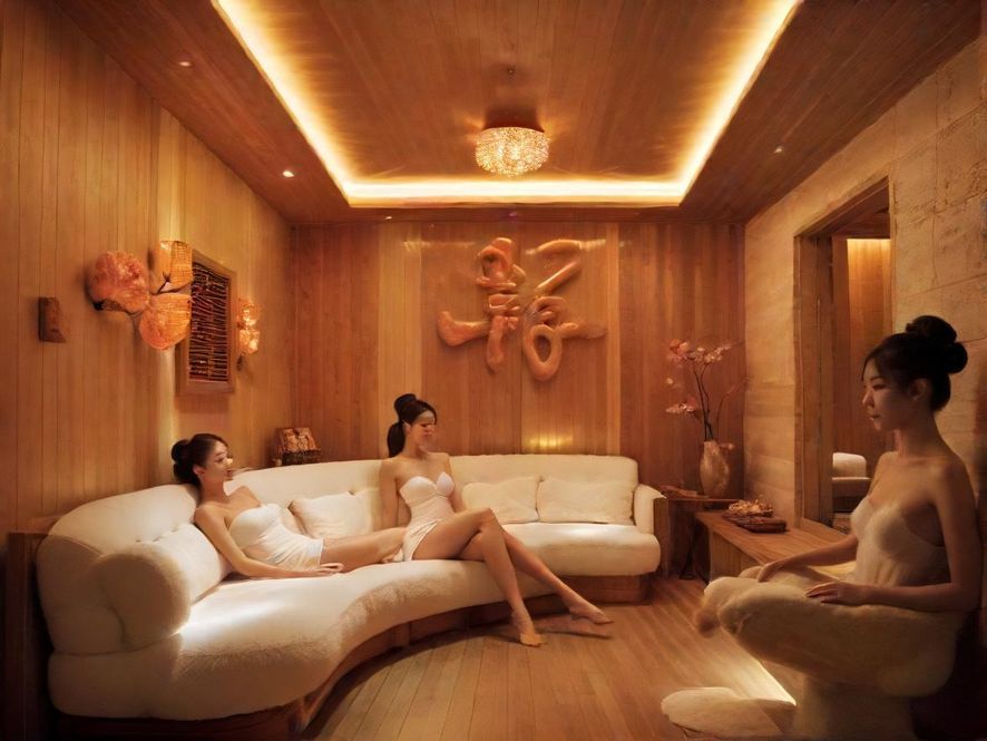 广州桑拿休息区舒适沙发