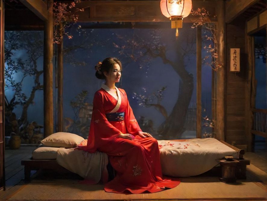 夜场桑拿会所内部场景