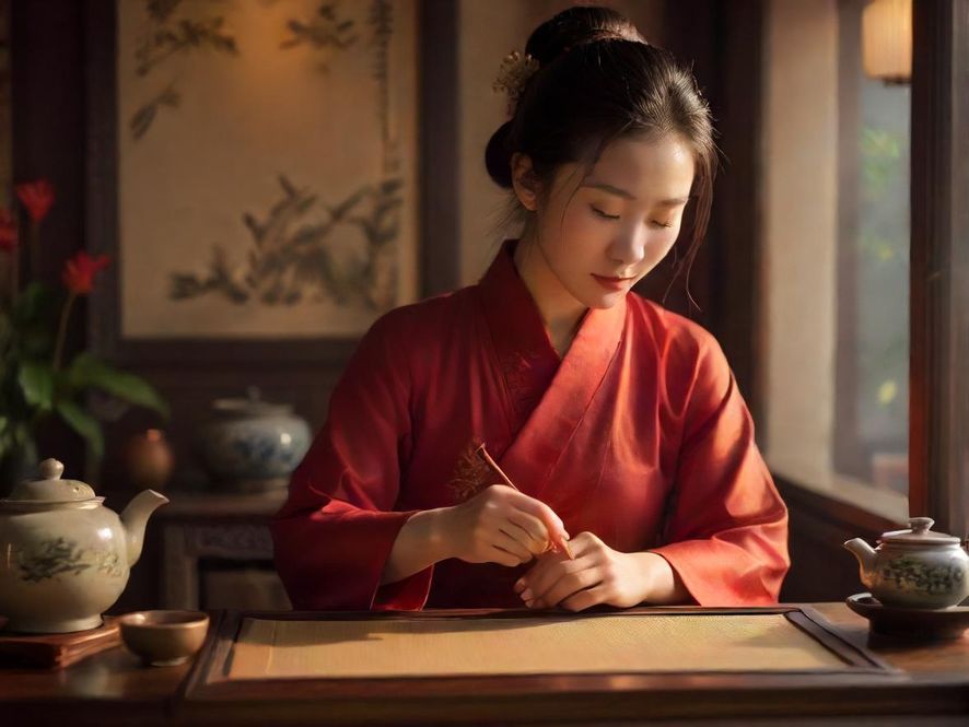 广州品茶外卖茶艺师柔美形象