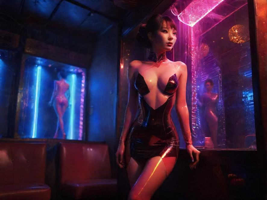 广州夜场酒吧热闹场景