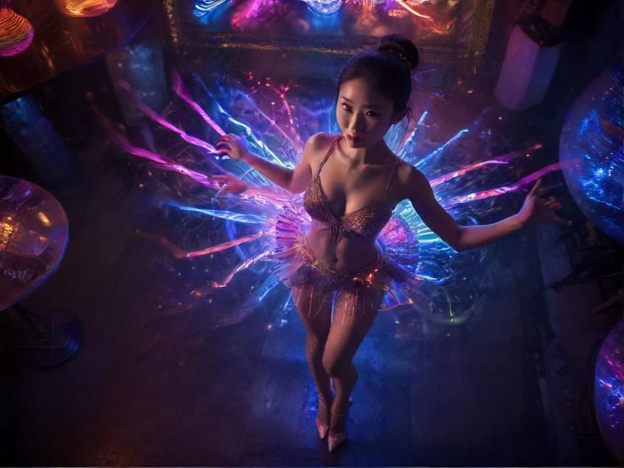 上海夜场炫酷场景实拍