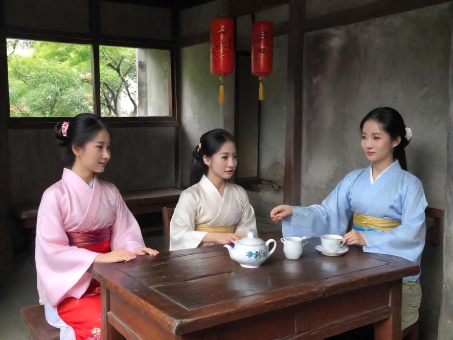 城市隐藏会所复古茶室氛围