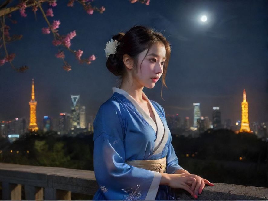 高端桑拿会所现代都市夜景