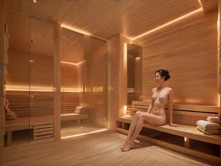 广州桑拿会所内部环境,现代简约风格