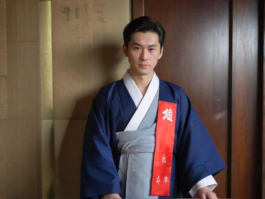 一位顾客在奢华私密的包厢中,面带轻松愉悦的表情,享受着专属服务,展现出极致的放松与满足。