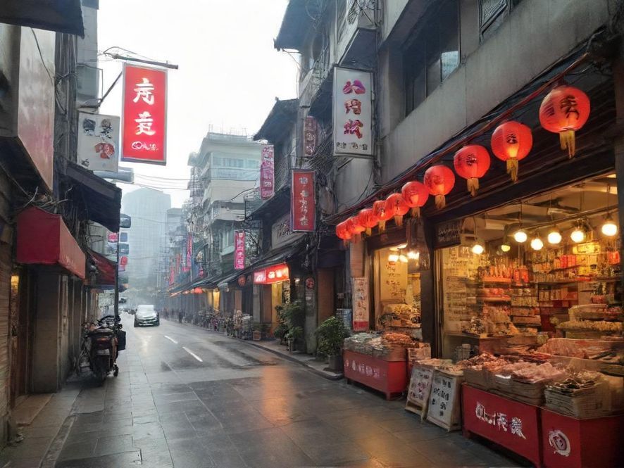 广州QM洋货店铺内部陈列