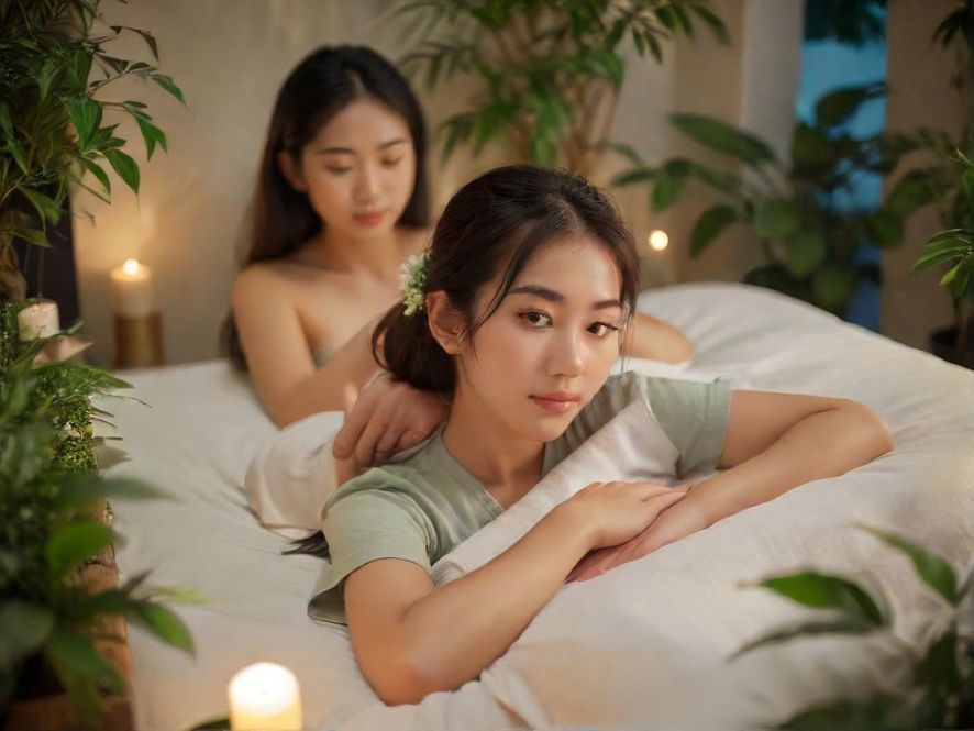 舒适的按摩床,温馨私密,营造放松氛围