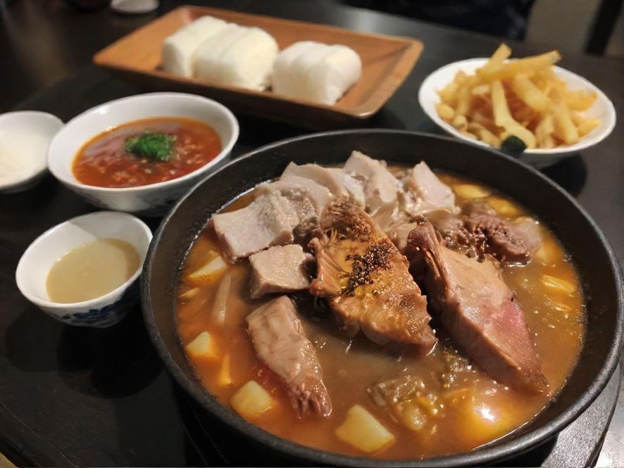 广州热闹非凡的夜市美食街,霓虹灯光映照下,食客络绎不绝,充满人间烟火气。