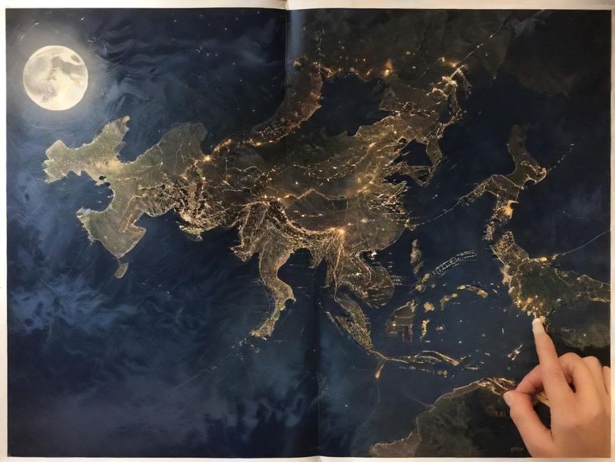 深圳夜生活街景人群互动