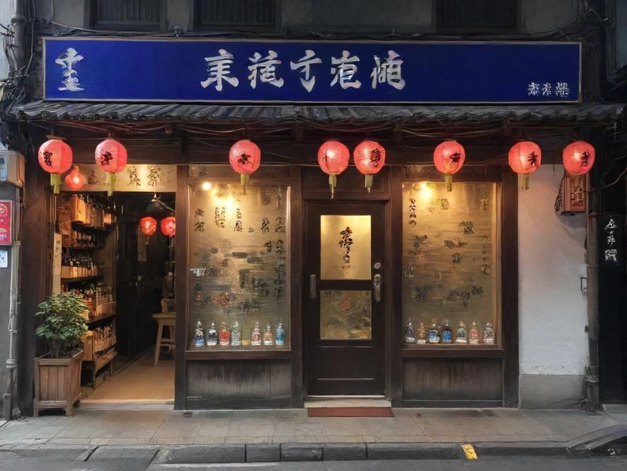 深圳罗湖东方银座水疗入口，设计现代中式，营造奢华大气的氛围